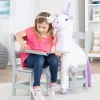 Child’s Wooden Chair Pair – Gray