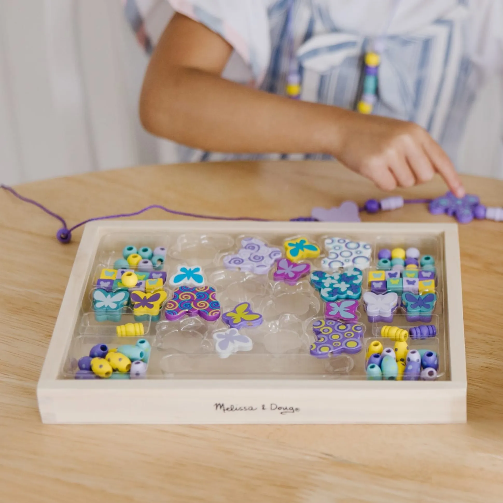 Created by Me! Butterfly Beads Wooden Bead Kit