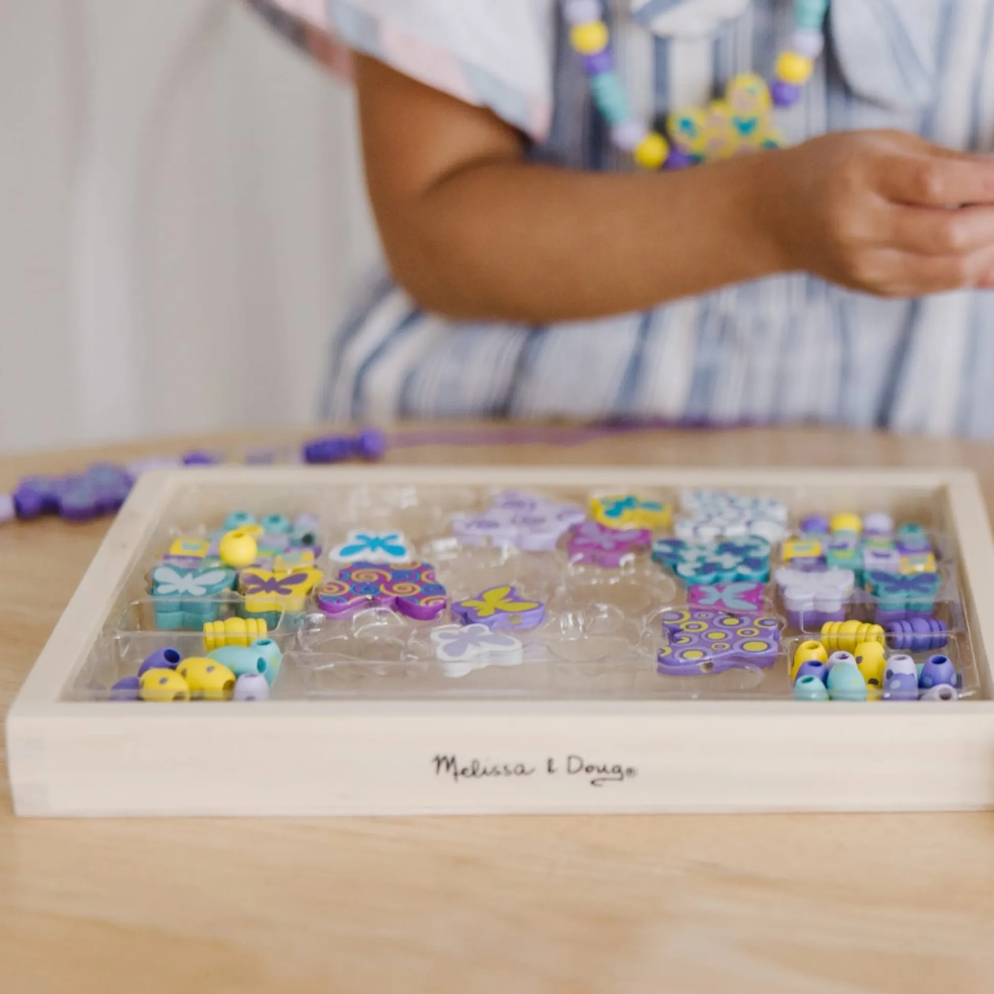 Created by Me! Butterfly Beads Wooden Bead Kit