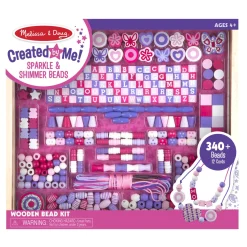 Created by Me! Sparkle & Shimmer Beads Wooden Bead Kit