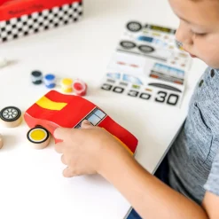 Decorate-Your-Own Wooden Race Car