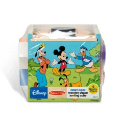 Disney Mickey Mouse & Friends Wooden Shape Sorting Cube