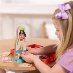 Disney Moana Wooden Magnetic Dress-Up Play Set