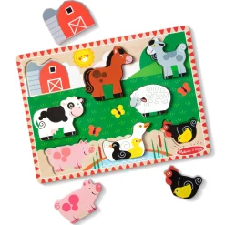 Farm Animals Chunky Puzzle - 8 Pieces