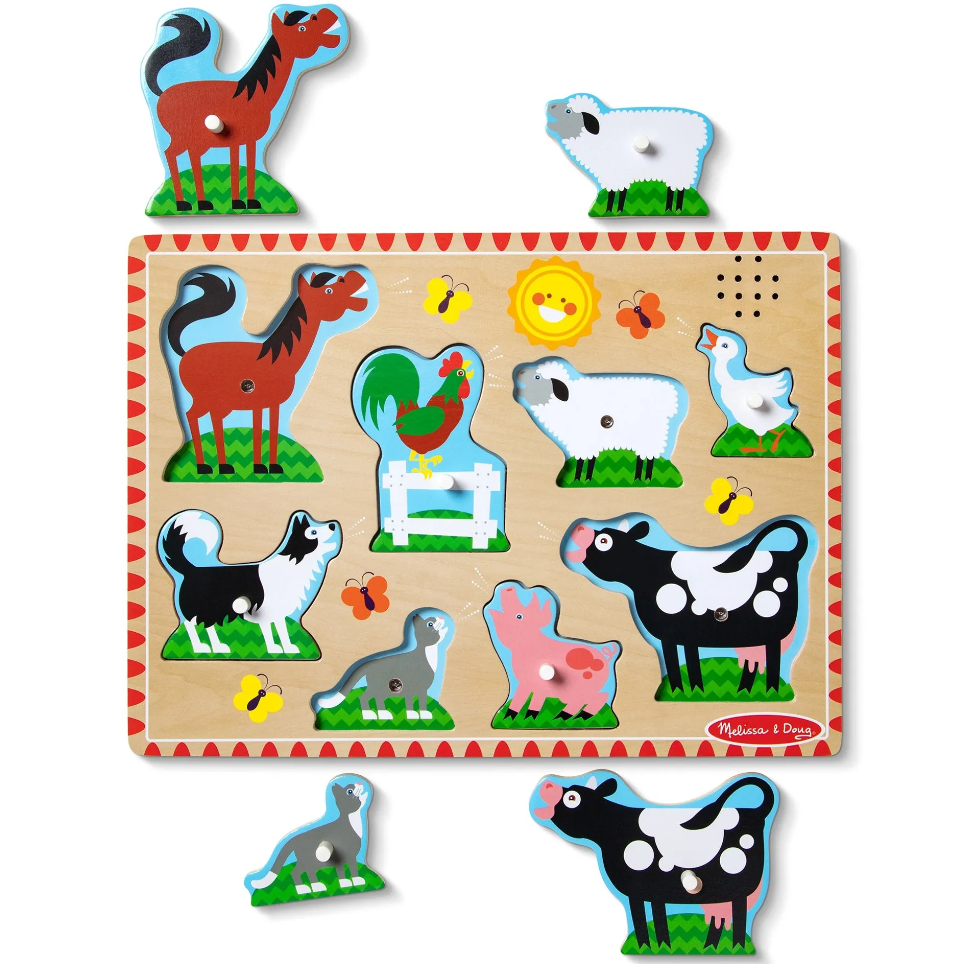 Farm Animals Sound Puzzle - 8 Pieces