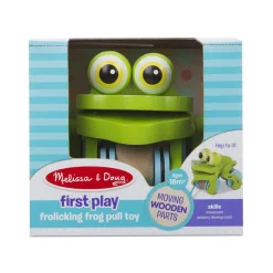 First Play Frolicking Frog Wooden Pull Toy