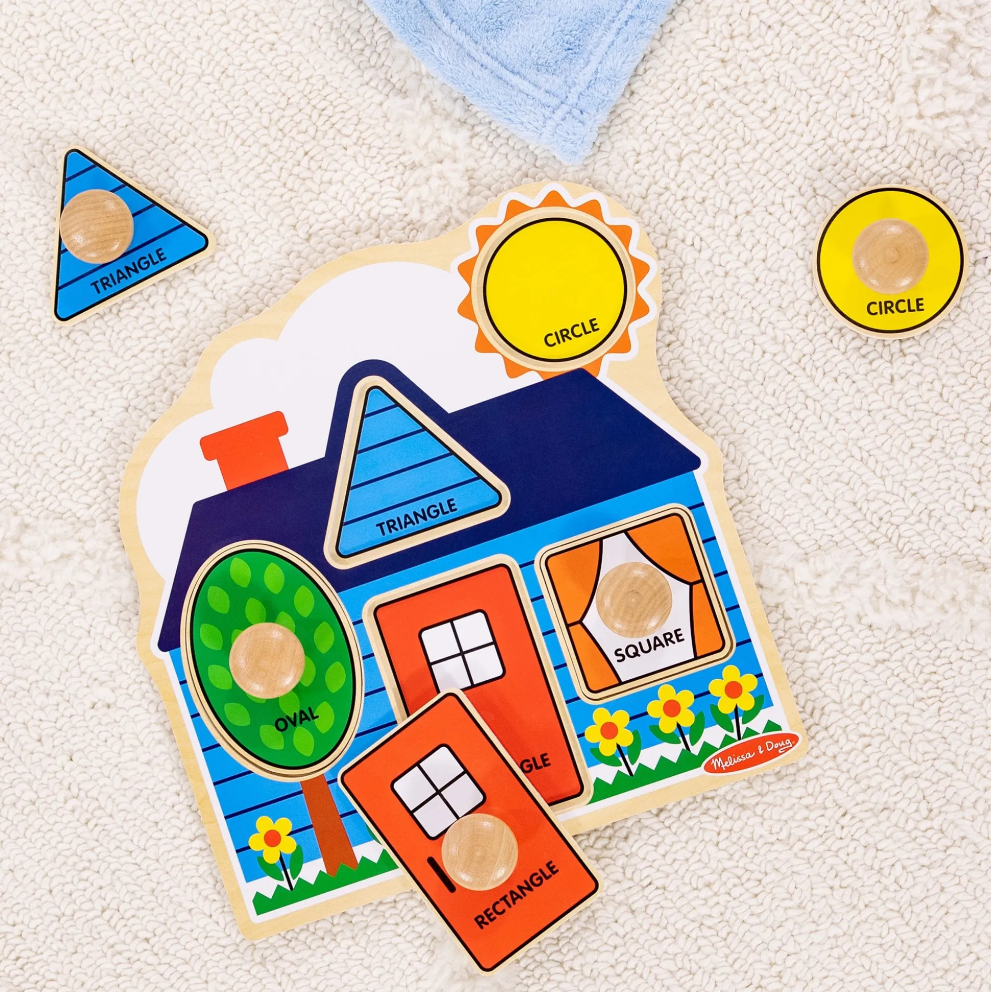 First Shapes Jumbo Peg Puzzle - 5 Pieces