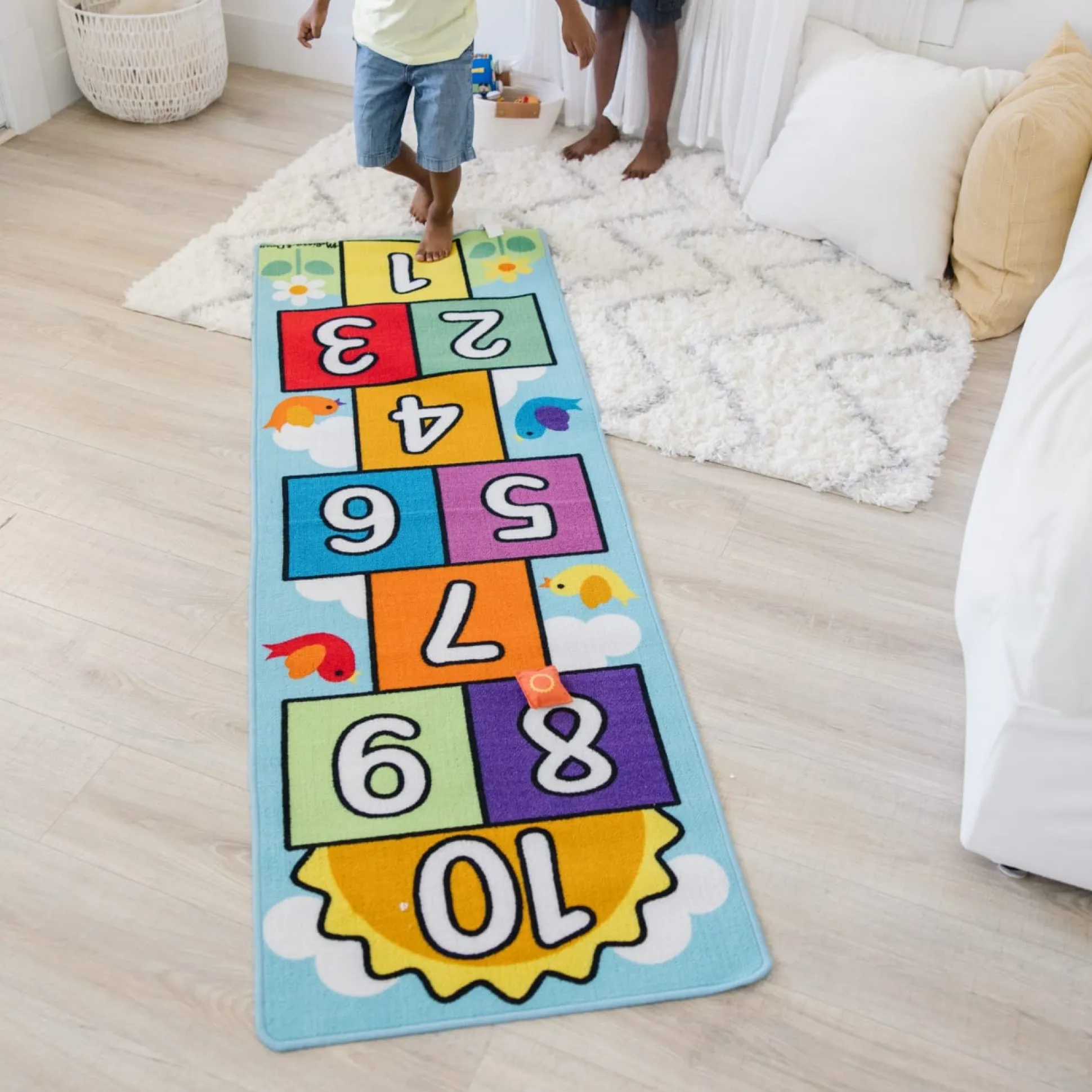 Hop & Count Hopscotch Rug
