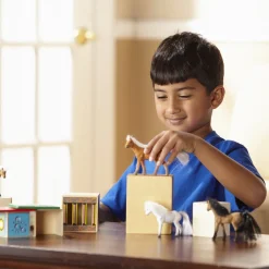 Horse Carrier Wooden Vehicles Play Set