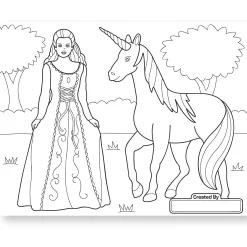 Jumbo Coloring Pad - Princess & Fairy