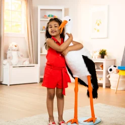 Lifelike Plush Stork