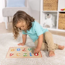 Lift & See Numbers Peg Puzzle - 10 Pieces