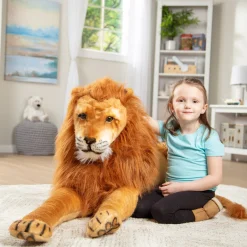 Lion Lifelike Plush Stuffed Animal