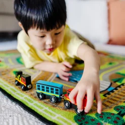 Magnetic Wooden Train Cars