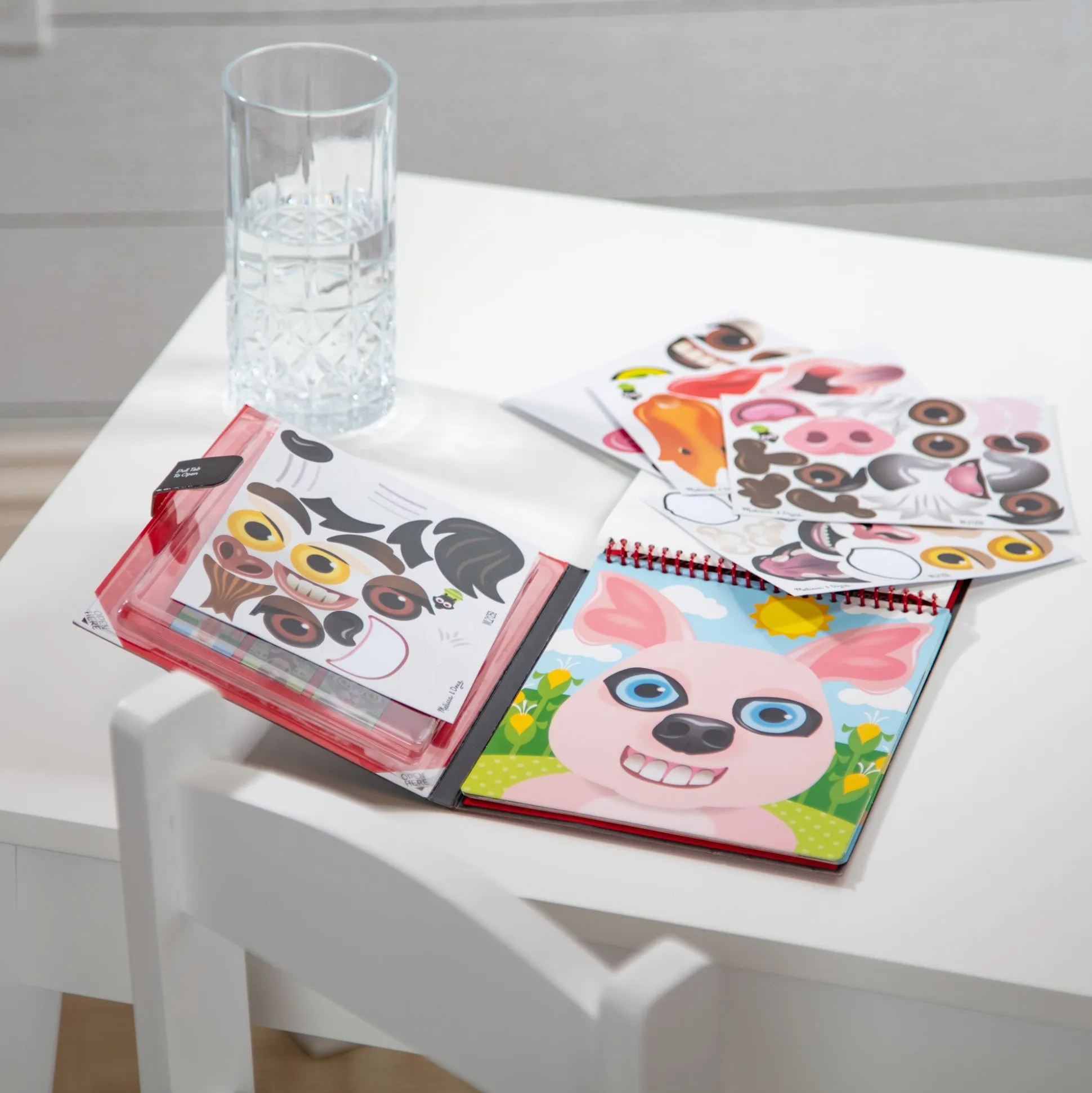 Make-a-Face – Farm Reusable Sticker Pad – On the Go Travel Activity