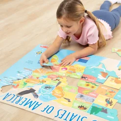 Map Floor Puzzle - 51 Pieces