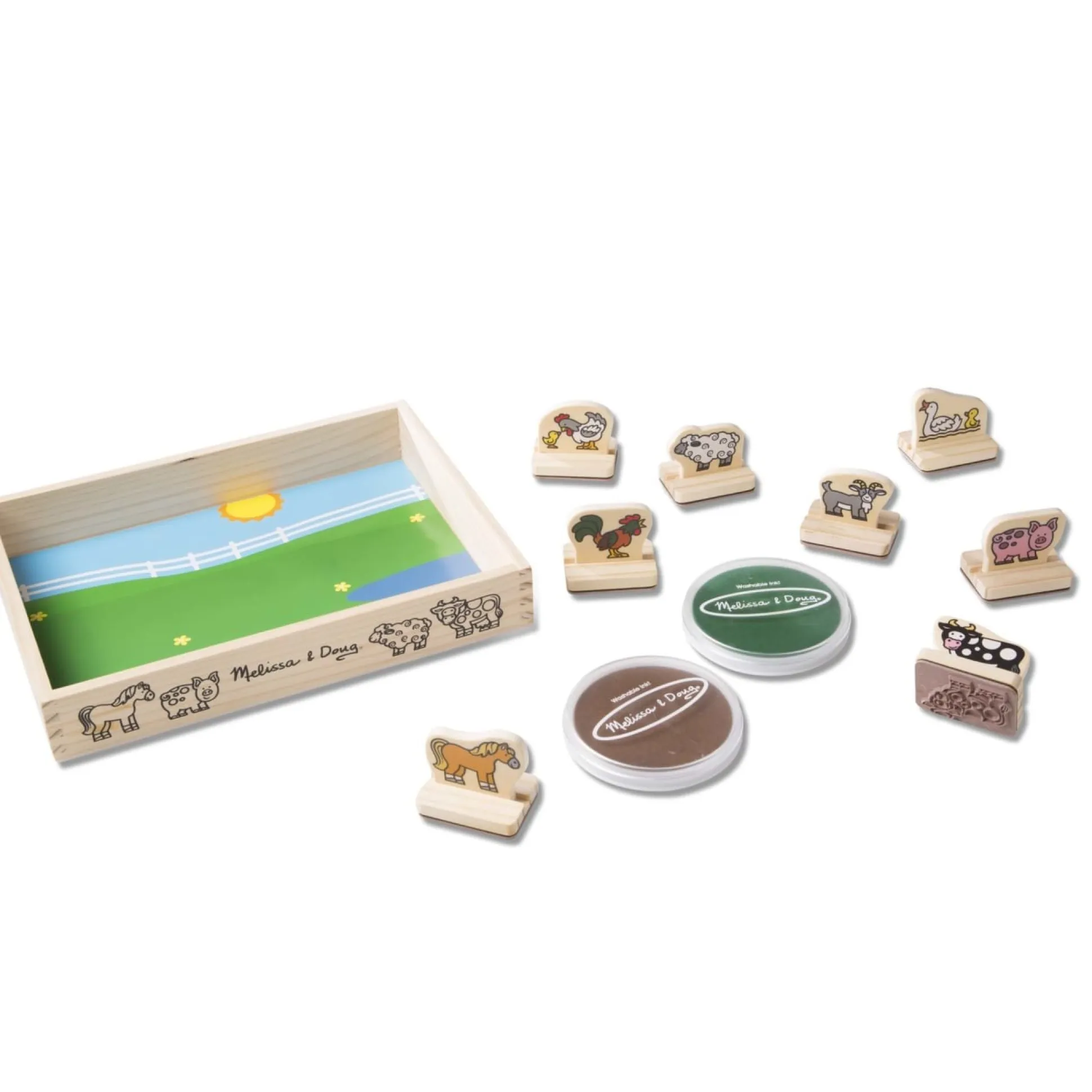 My First Wooden Stamp Set - Farm Animals