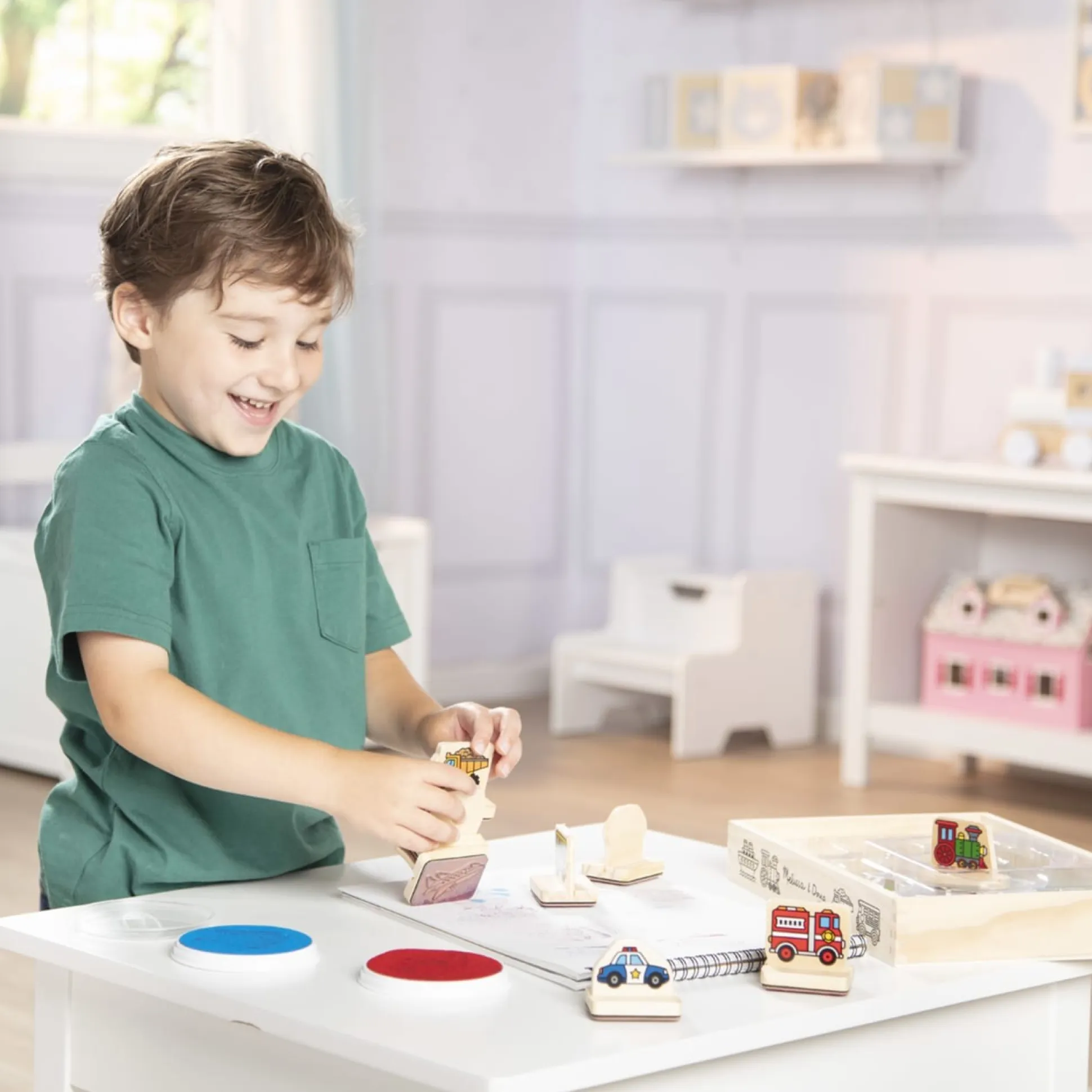 My First Wooden Stamp Set - Vehicles