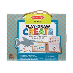 Natural Play: Play, Draw, Create Reusable Drawing & Magnet Kit – Ocean