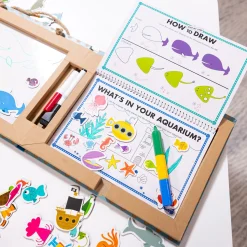 Natural Play: Play, Draw, Create Reusable Drawing & Magnet Kit – Ocean