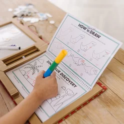 Natural Play: Play, Draw, Create Reusable Drawing & Magnet Kit – Dinosaurs