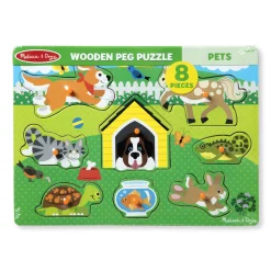 Pets Peg Puzzle - 8 Pieces