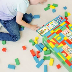200 Piece Wood Blocks Set
