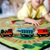 Round the Rails Train Rug