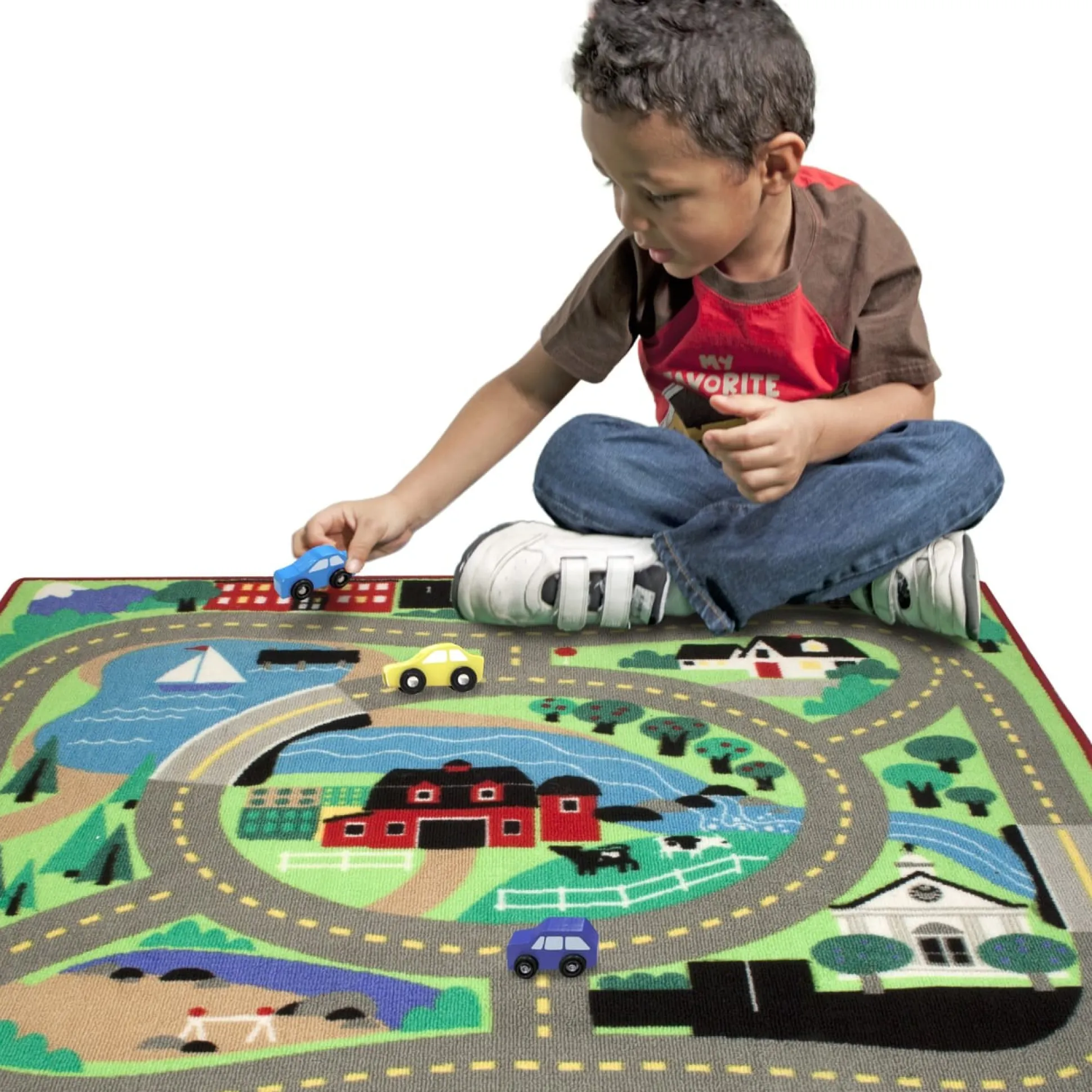 Round the Town Road Rug & Car Set