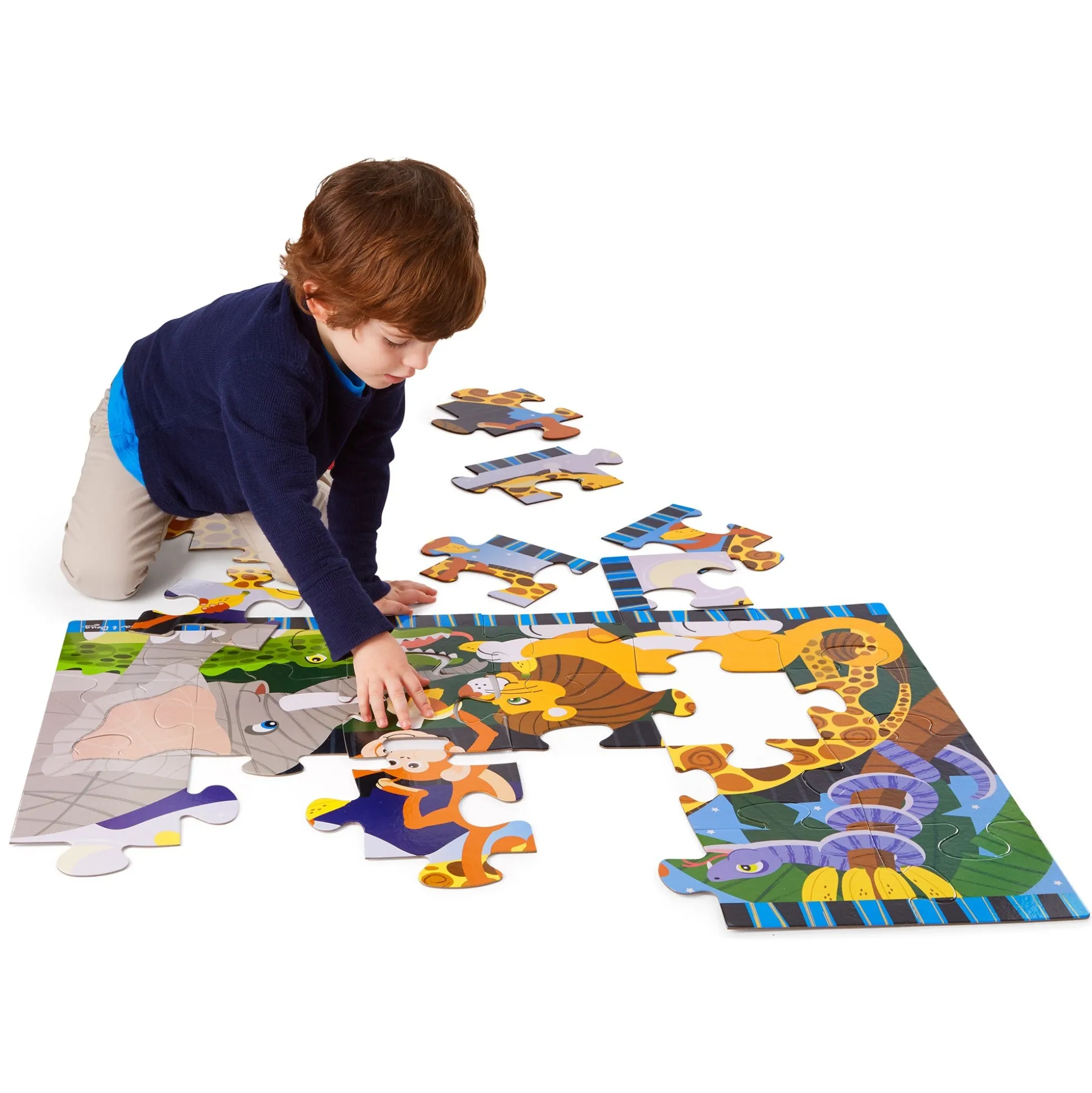 Safari Social Floor Puzzle - 24 Pieces
