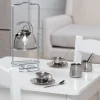 Stainless Steel Tea Set with Storage Stand
