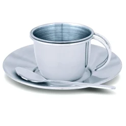 Stainless Steel Tea Set with Storage Stand