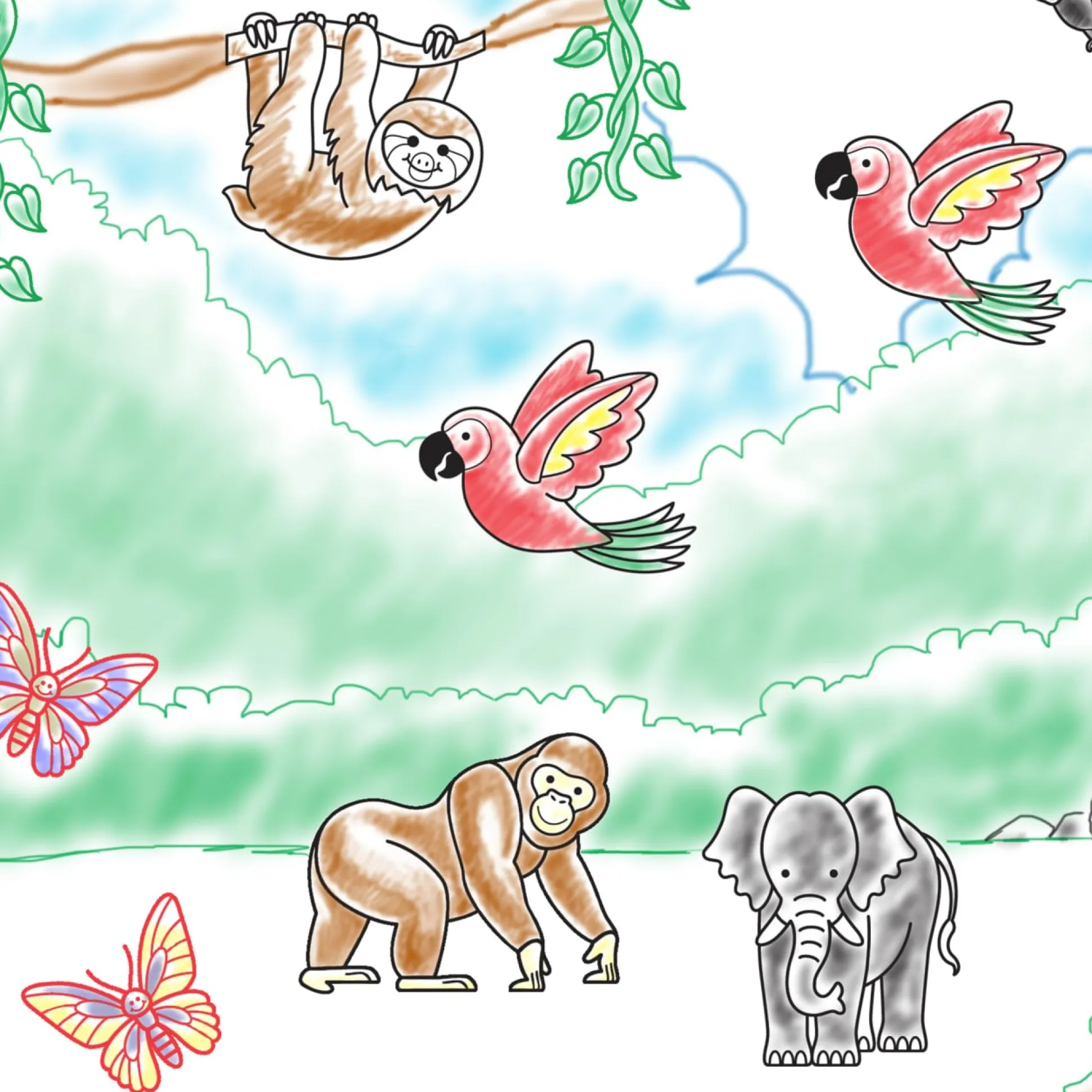 Stamp-a-Scene Rain Forest