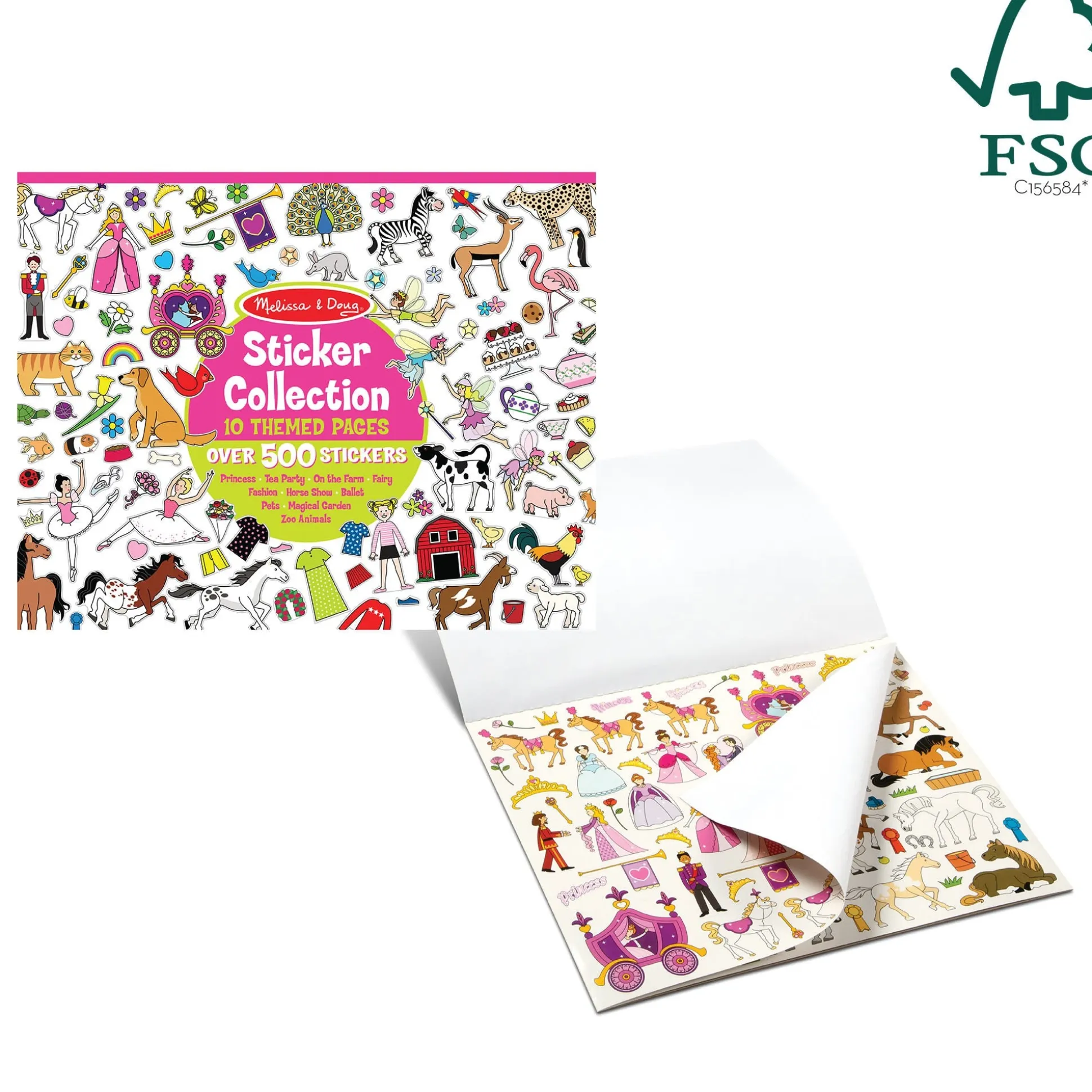 Sticker Collection - Princesses, Tea Party, Animals, and More