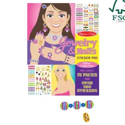Sticker Pad - Jewelry & Nails Glitter Collection