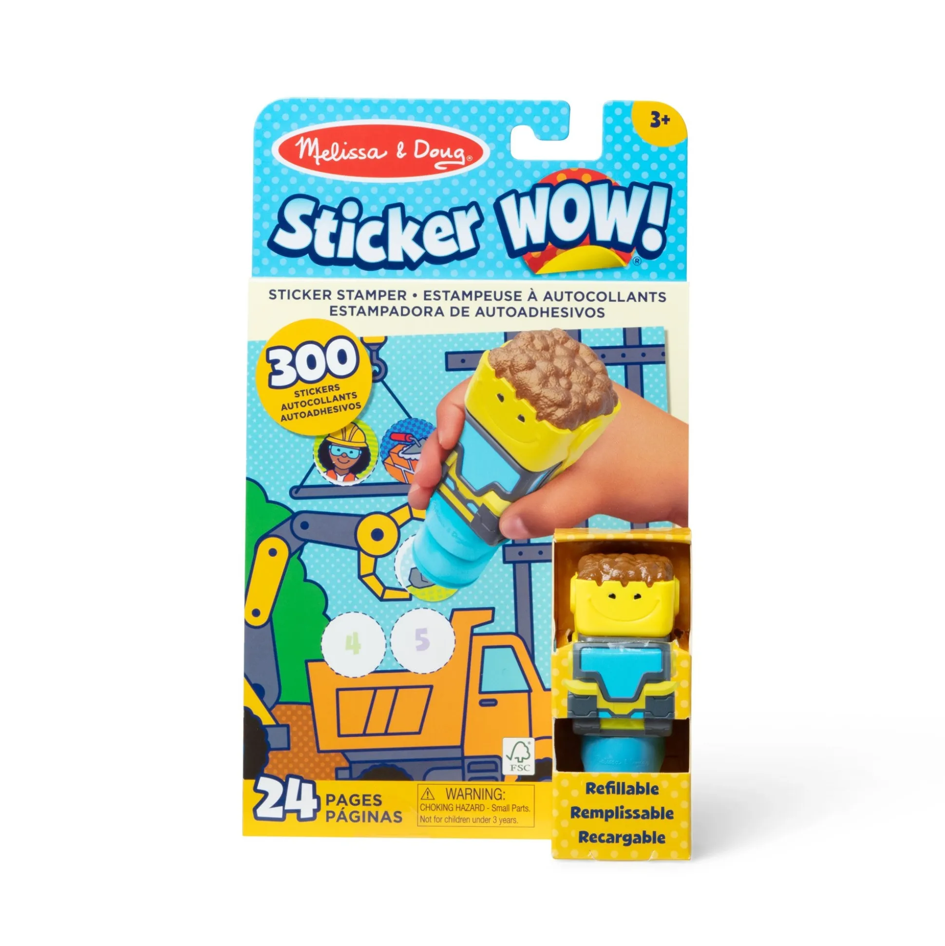 Sticker WOW!™ Activity Pad & Sticker Stamper - Bulldozer