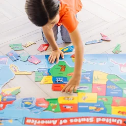 USA Map Floor Puzzle - 51 Pieces