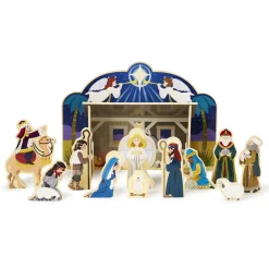 Wooden Christmas Nativity Set