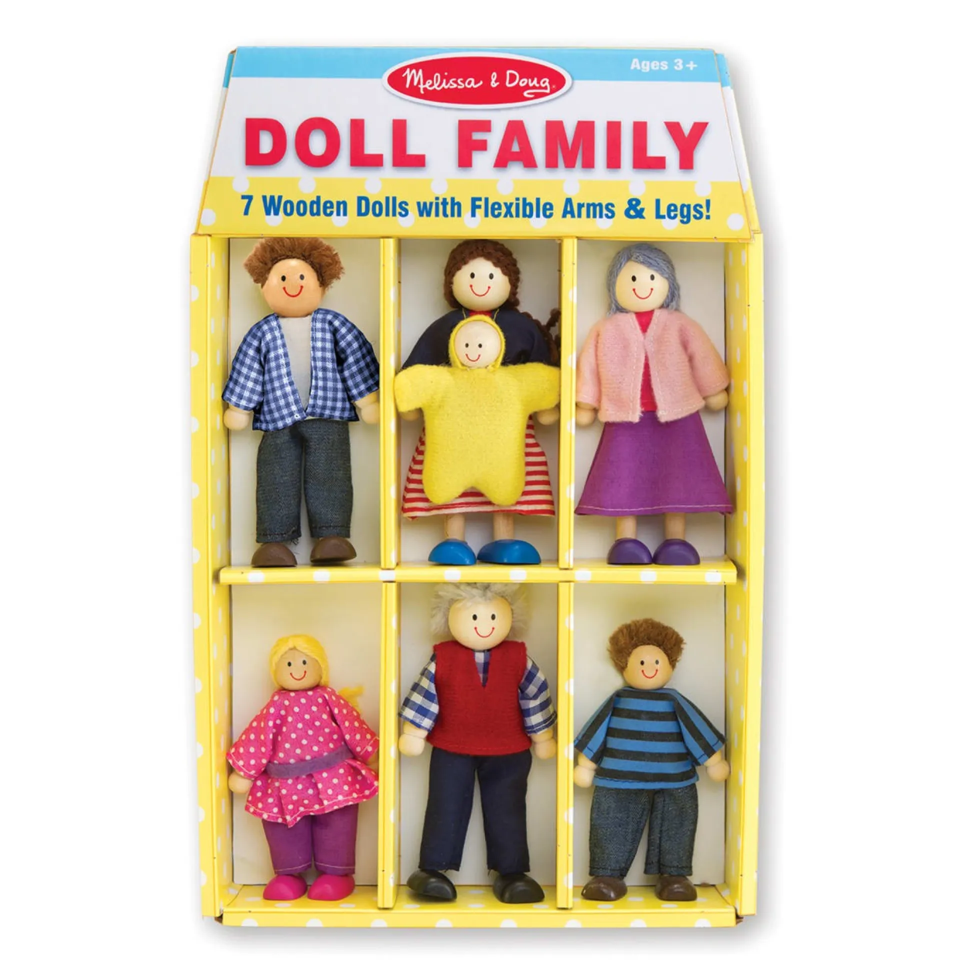 Wooden Doll Family