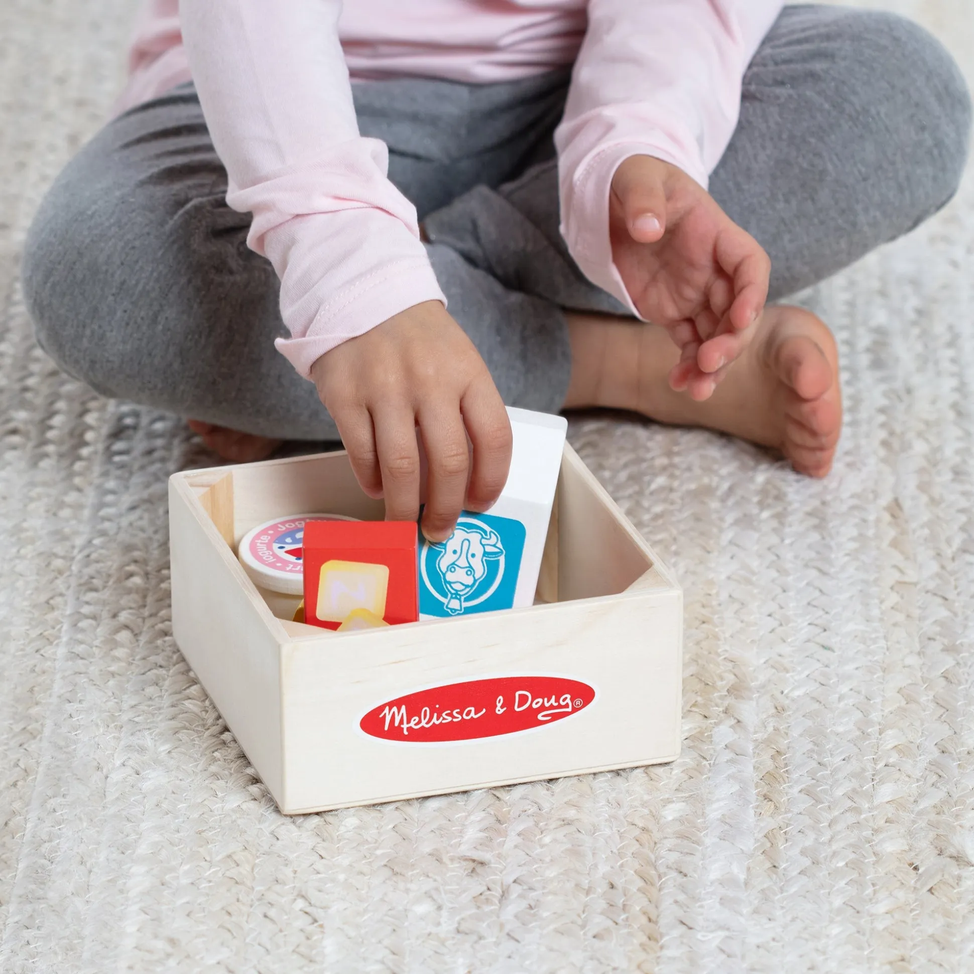Wooden Food Groups Play Set – Dairy