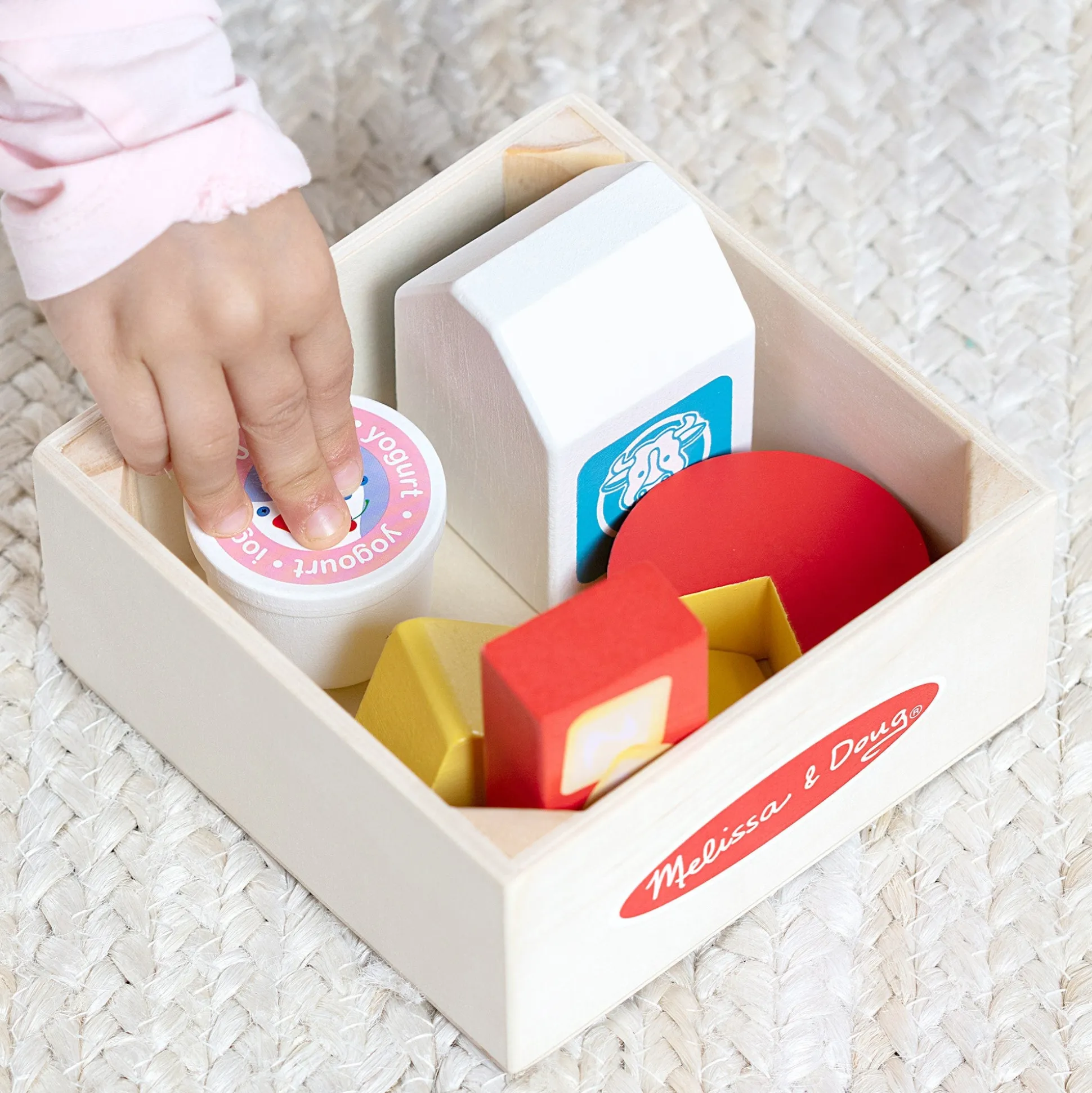 Wooden Food Groups Play Set – Dairy
