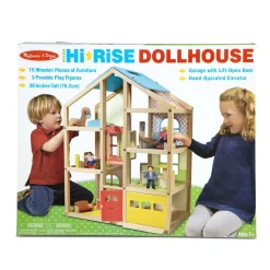 Wooden Hi-Rise Dollhouse