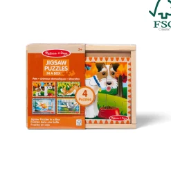 Wooden Jigsaw Puzzles in a Box - Pets