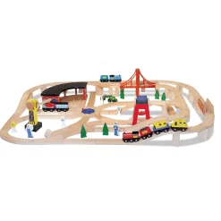 Wooden Railway Set