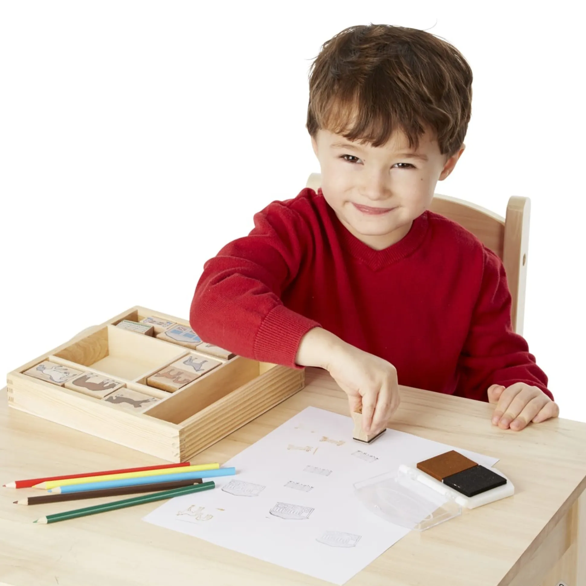 Wooden Stamp Set - Horses
