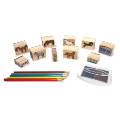 Wooden Stamp Set - Horses
