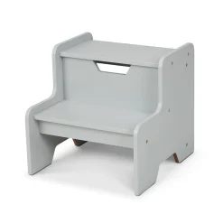 Wooden Step Stool – Gray