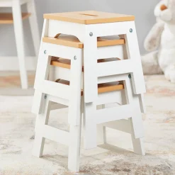 Wooden Stools – Set of 4