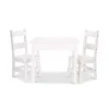 Wooden Table & Chairs - White