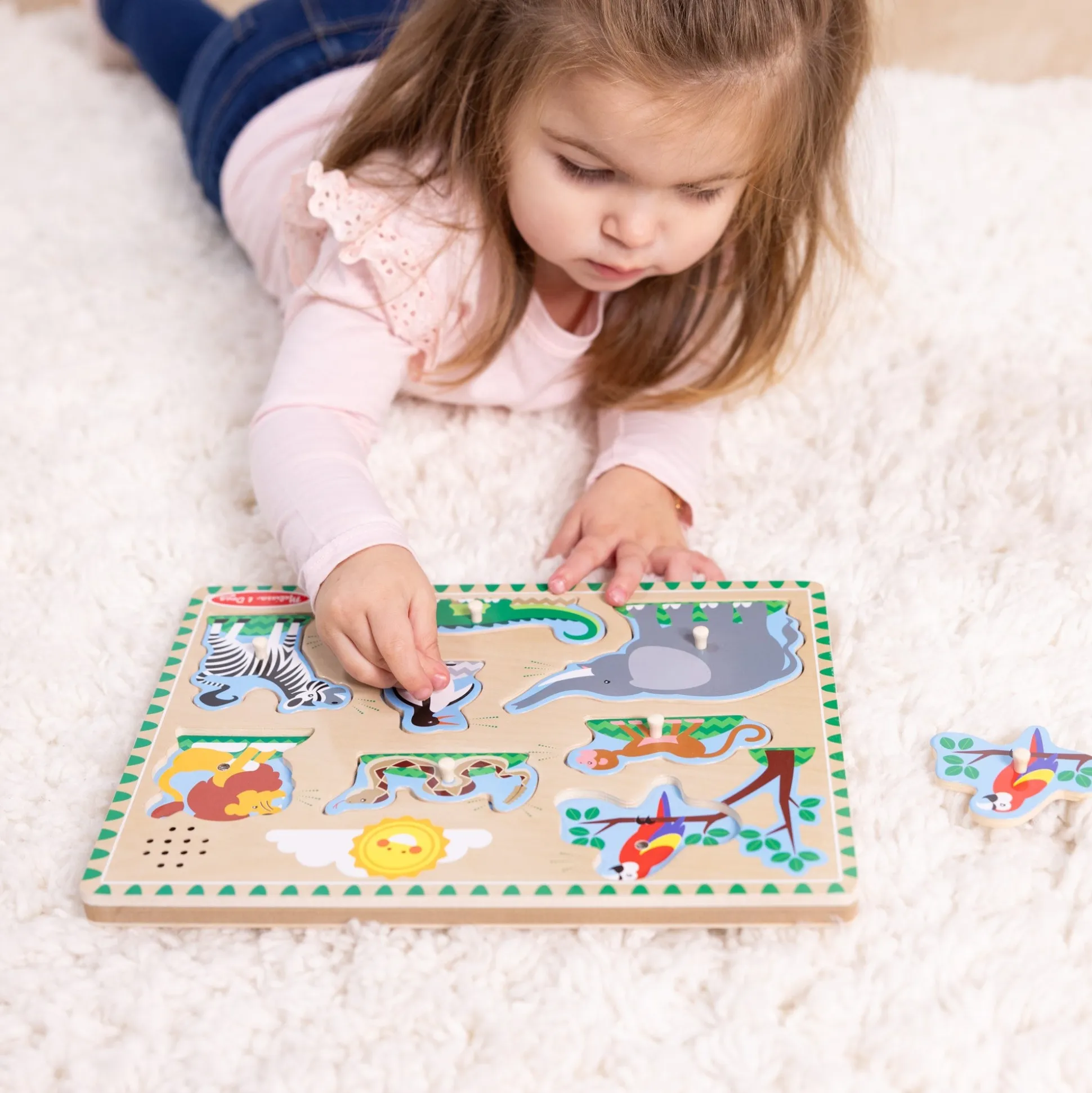 Zoo Animals Sound Puzzle - 8 Pieces